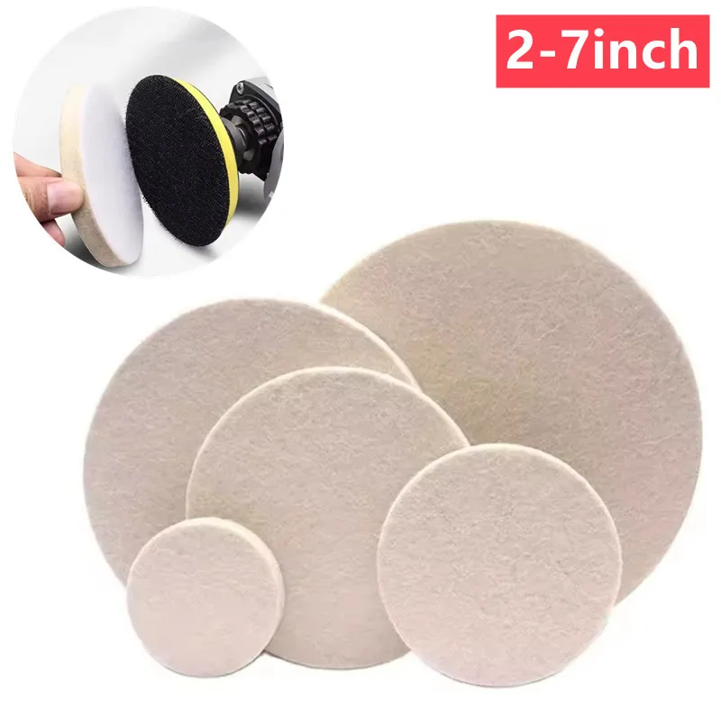 

Полировальные подушечки, шерстяной фетр, полировальная подушечка 75 мм, 100 мм, 125 мм, 150 мм, 180 мм, колесо для стекла, нержавеющей стали, полировка, ремонт царапин