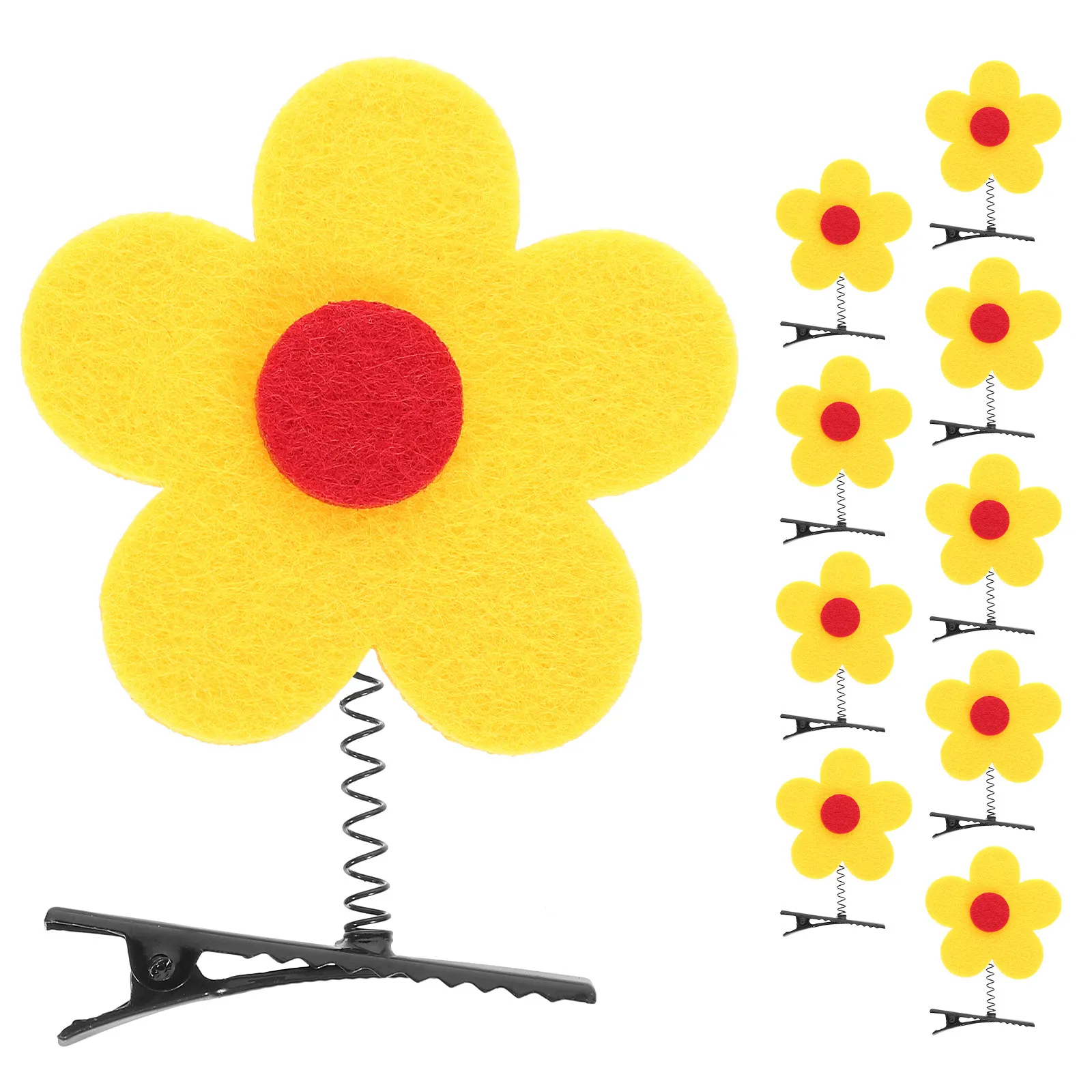 

10Pcs Girl Flower Hair Clips Cute Hairpin Performance Hair Barrettes Flower Side Clips for Daily Styling Girls Hairpin