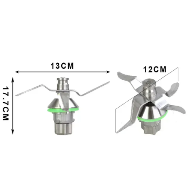 سكين شفرة الخلاط لسكين خلط معالج الطعام Vorwerk Thermomix TM6 TM5 من الفولاذ المقاوم للصدأ مع الختم