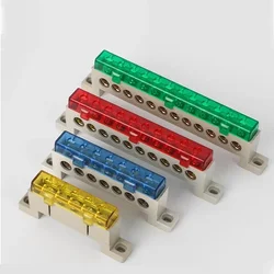 A10 Series 7*11 9*14 3/4/5/6/7/8/10/12 Hole Zero Ground Row Copper Bar Connection Terminal Wiring Terminal of Distribution Box