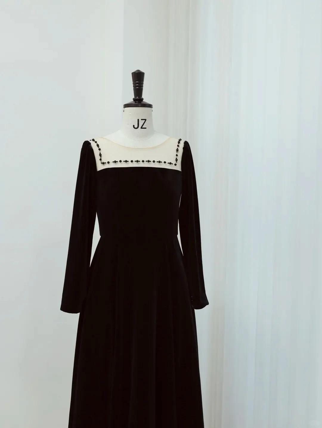 Meninas manga longa veludo decote frisado vestido de baile vestido de casamento vestido adolescente vestido de concerto vestido de princesa vestido de noite/personalizado