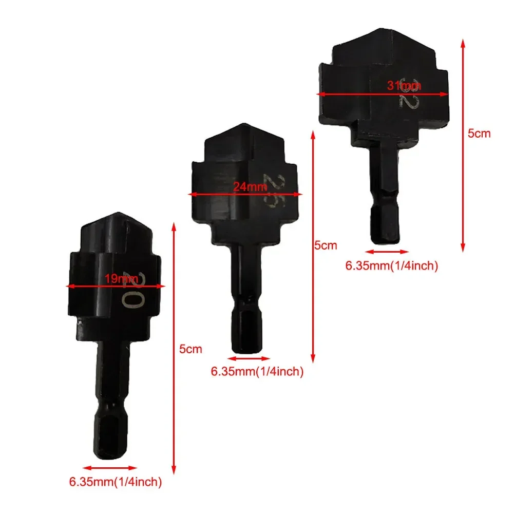 Broca PPR de 3 uds., vástago Hexagonal de 6,35mm, conexión de expansión de tubería de agua, broca de perforación de 20/25/32mm