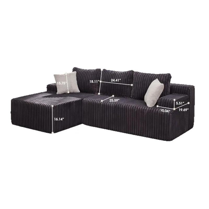 

High-quality sofa cloth folding multi-purpose sofa bed thick high support high density support sponge