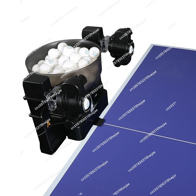 S-1001 Double Head Automatic Table Tennis Ball Machine Multi Rotation Multi Drop Point Serve Machine Home Trainer
