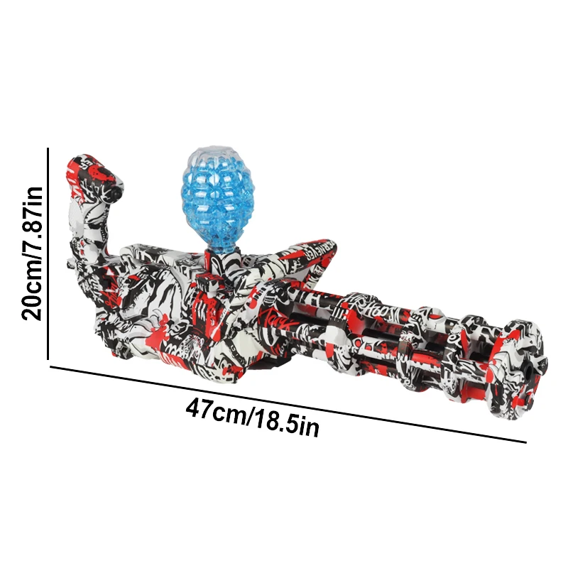 Gatlings Electric Gel Ball Blaster pistola Airsoft automatica ricaricabile per adulti pistola giocattolo Splatter per bambini con perline d'acqua