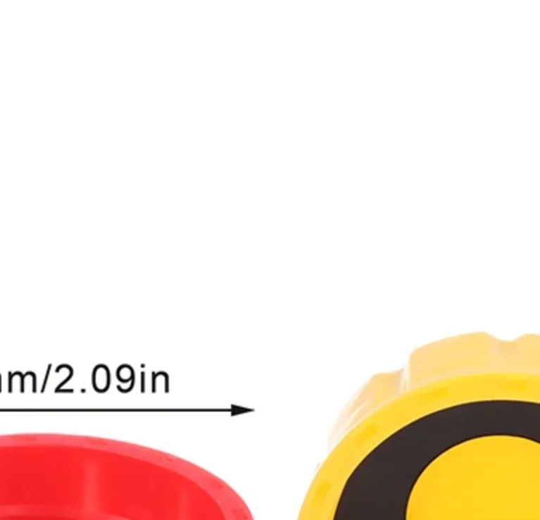 1/2/3/5 Gallon Plastic Gas Can Cap ID 43mm OD 54mm H 23mm Portable Gas Tank Cap Replacement Red Yellow Gas Can Cap