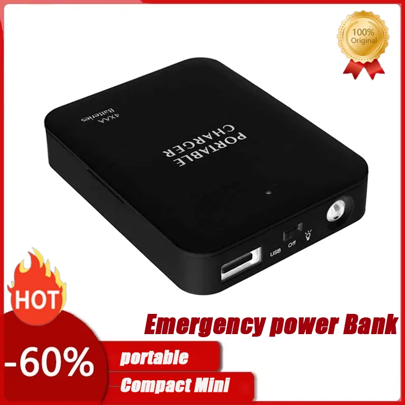 Emergency Charger USB Outdoor Charger Mountaineering Disaster Area Outdoor Dedicated Mini Mobile Power Bank Supports Batteries