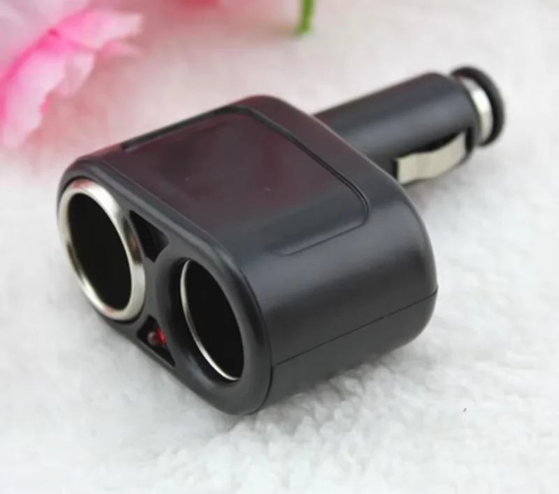 

2 Socket Auto Cigar Lighter Charger Power Adapter Socket Splitter Dual Car Cigarette Lighter