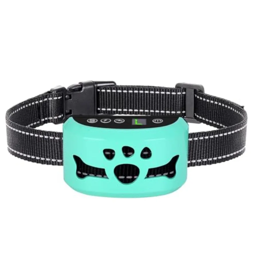 

Dog Bark Collar Anti Bark Collars for Large Medium Small Dogs with 7 Level Sensitivity Adjustable and 4 Stop Barking Modes Rech