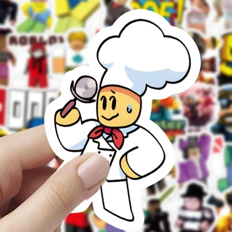 120 قطعة/المجموعة Roblox الإبداعية ألعاب الكرتون الكتابة على الجدران ملصقات سكوتر الغيتار عربة صندوق PVC ملصقات مقاومة للماء ديكور المورد #4