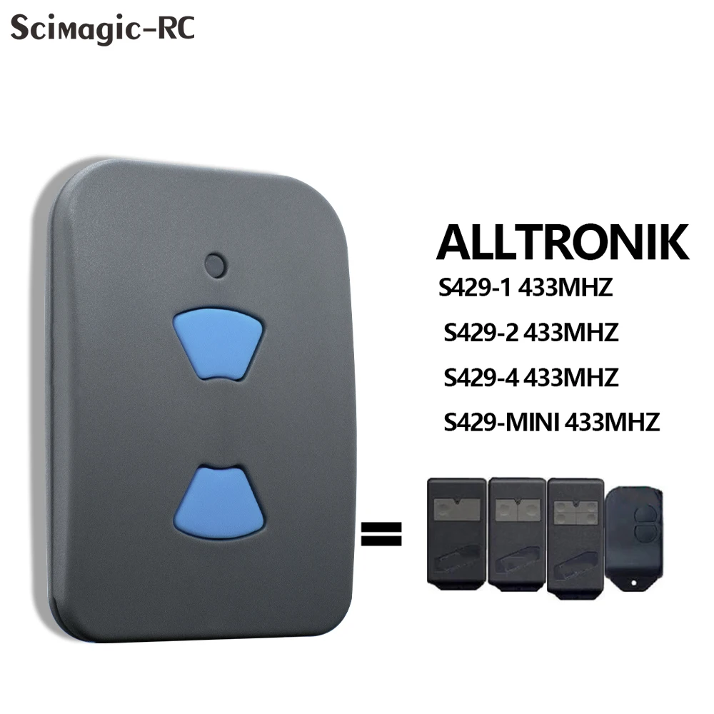 ALLTRONIC ALLTRONIK S429-1 S429-2 S429-4 S429-M S-425 Garage Door Remote Control 433MHz Fixed Code Replicator