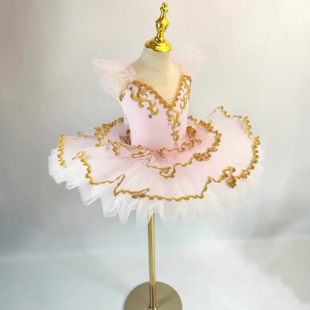 ชุดบัลเล่ต์เด็ก, ชุดการแสดงหงส์น้อย, ชุดเต้นรำ, เสื้อผ้าการแสดงบนเวทีสำหรับเด็กหญิง