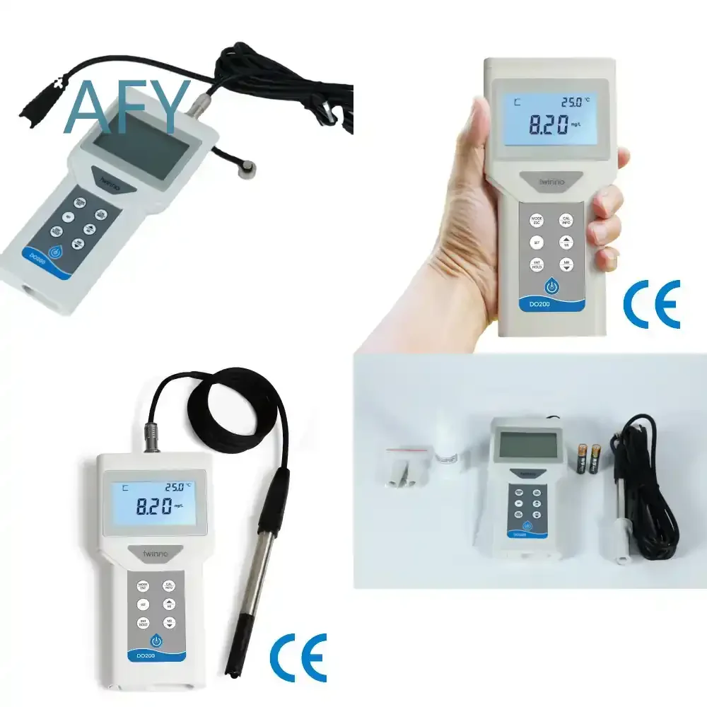 Portable Dissolved Oxygen Meter DO200 for Fish Pond Aquaculture Water Quality Testing pH ORP Tester Pen Type Sensor for