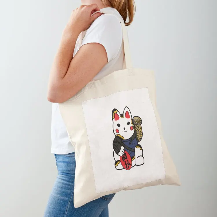 

Bucky Cat Tote Bag canvas tote bag Women bags shopper bags hand bags