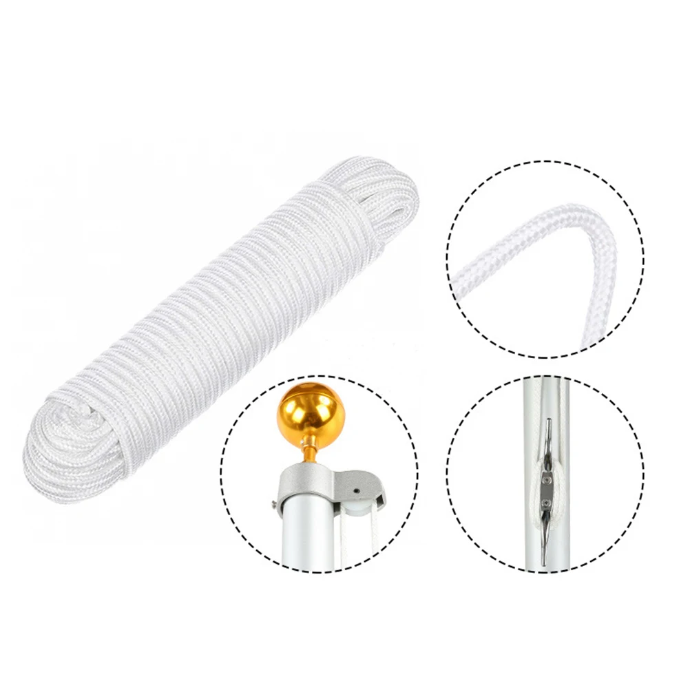 

5pcs Flagpole Accessories Set Outdoor Flappole Hook Nylon Buckle Durable Uv Resistant Plastic Snap Hooks Water Resistant Home