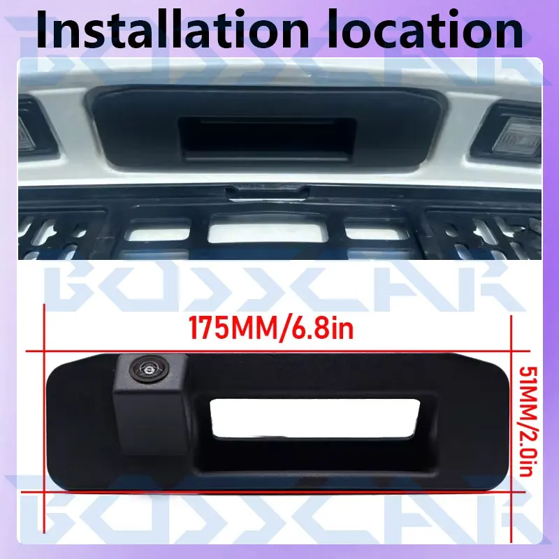 For Mercedes Benz GLK Class X204 GLK280 GLK300 GLK350 GLK200 GLK220 GLK250 GLK320 13~19 AHD HD Car Trunk Handle Rear View Camera