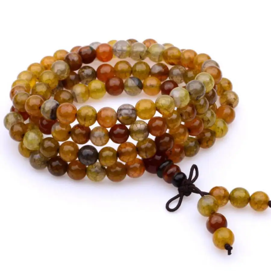 

Оригинальное ожерелье-мала из разноцветных бусин с кисточкой, духовное украшение унисекс