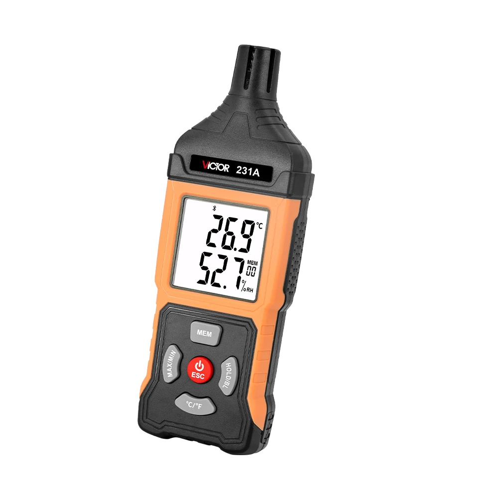 Victor 231/231A Temperature Humidity Meter With Bluetooth Function -25°C-75°C 0-99.9%RH Handheld Smart Temperature Sensor