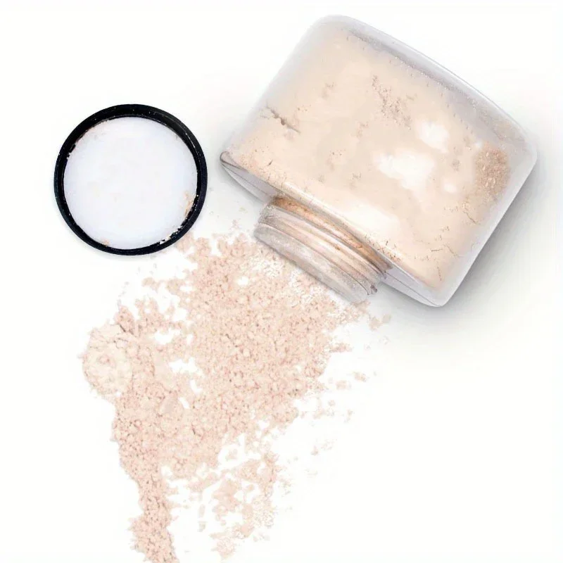 4-Farben-Luxus-Puder für Damen, Gesichts-Foundation, Bananenpuder in der Flasche, loses Puder, authentisches, ölregulierendes Beauty-Make-up, Beauty-Tools
