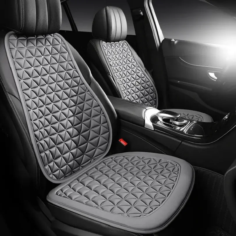 3D Suspended  Car Seat Cushion with Embossed Pattern,Separate Bottom Seat Cushion and Back Cushion Fit for Most Cars