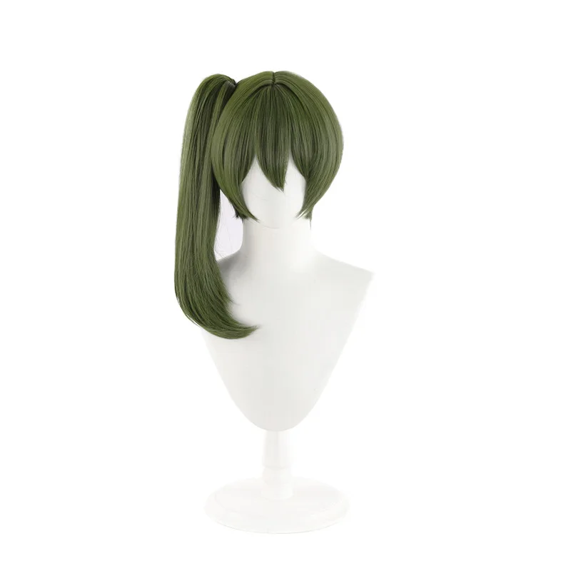 Ubel Wig Anime Frieren: Voorbij Het Einde Van De Reis Cosplay Pruik Ubel Cosplay Vrouwen Schattige Donkergroene Haarvrije Pruikpet