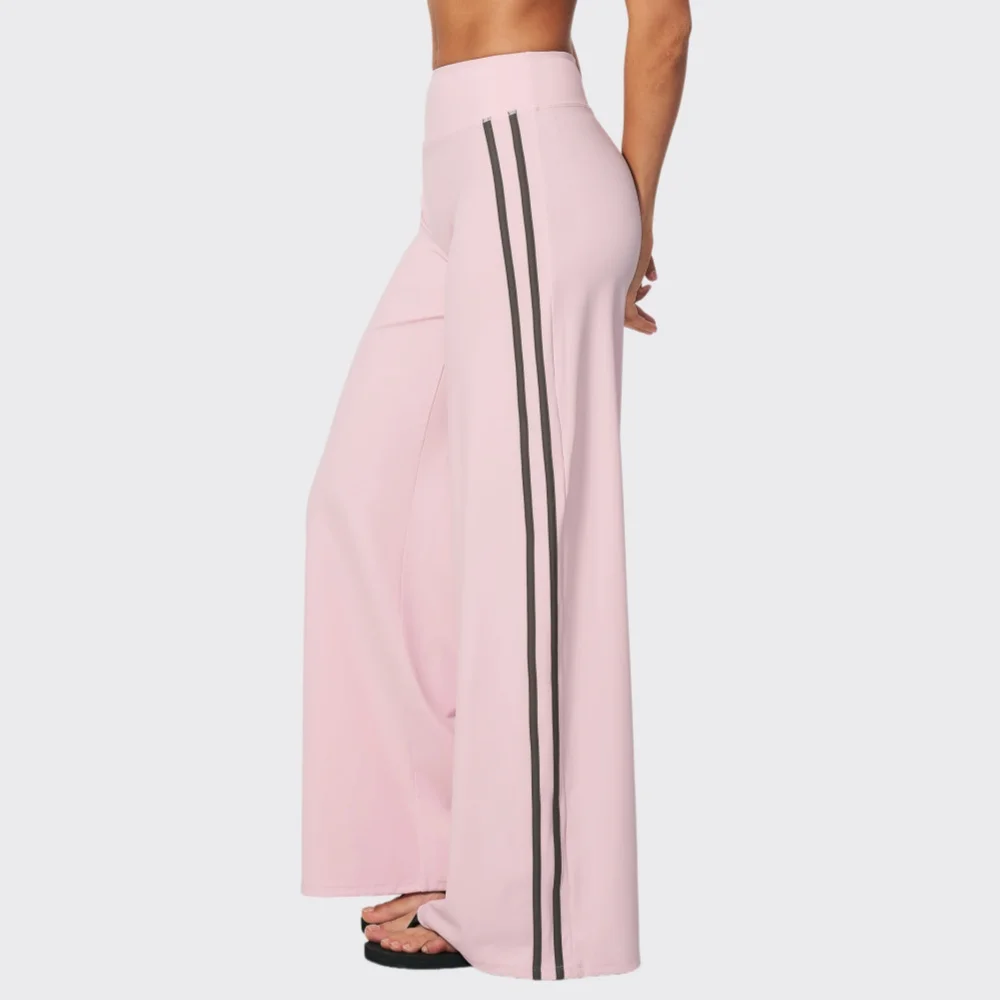 New High Waist Wide Leg Sports Pants Women's Elastic Quick-Dry Fitness Pants Running Gym Yoga Women Loose And Casual Leggings