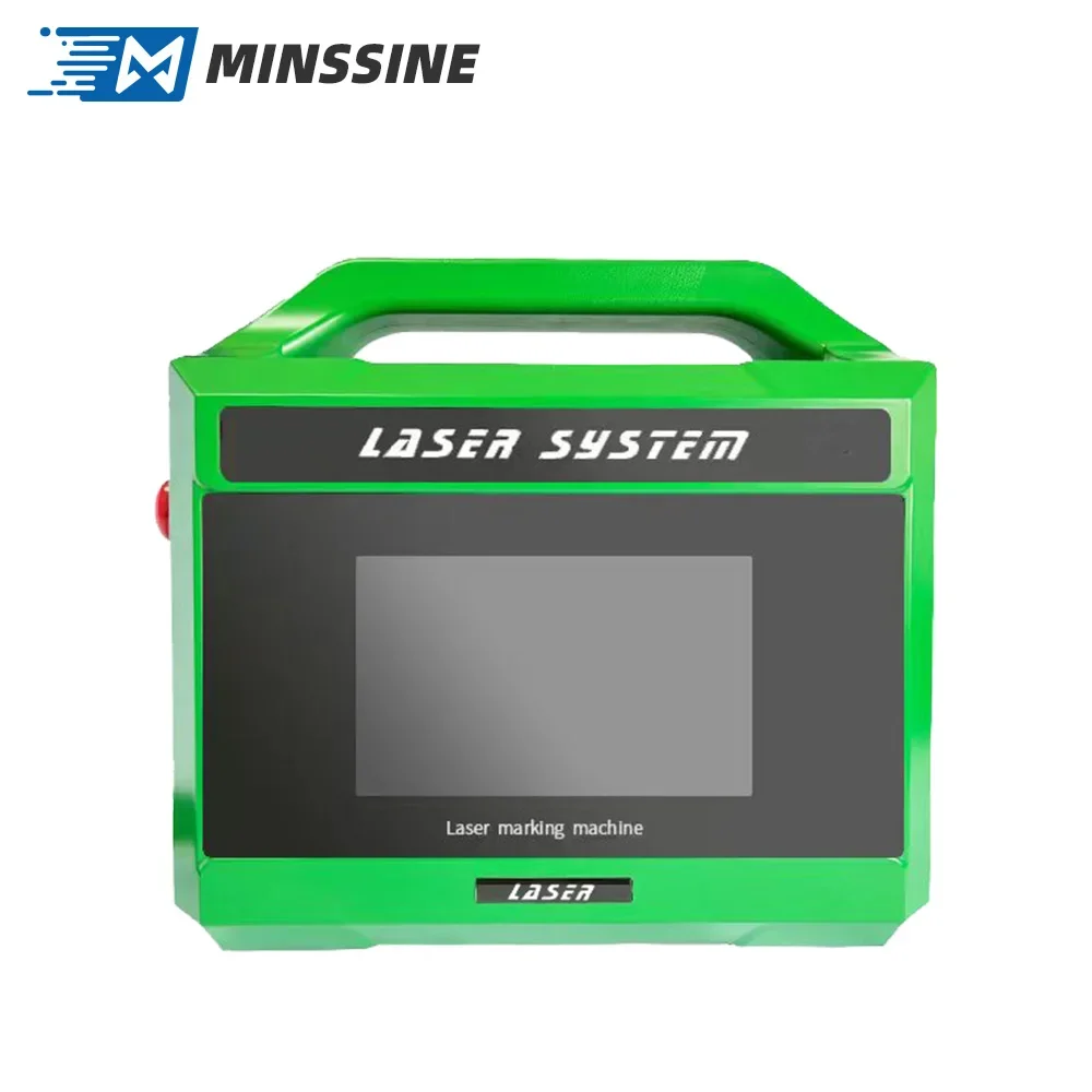 Portable 20W Laser Marking Machine 100mm*100mm For Metal & Hard Plastic Fiber Laser Source Retail Industries