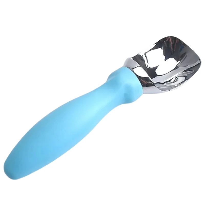 C63B Ice Cream Dessert Spoon Nonstick Antifreezing Thickened Metal Scooper Digging Spoon Dessert Tool Easy to Use