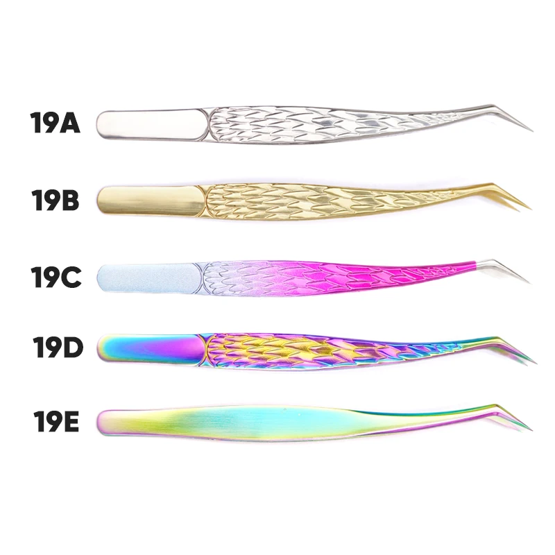 Pinzetta per ciglia professionale Pinzetta per estensione ciglia antistatica in acciaio inossidabile Strumento per la raccolta delle sopracciglia delle ciglia