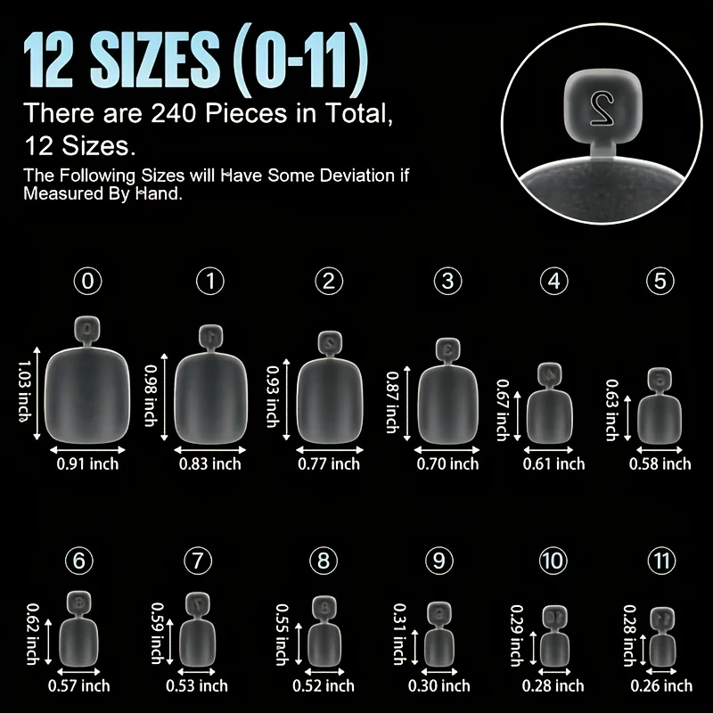 60/120/240 stuks acryl teennagels, veelkleurige/roze en nude Franse teennageltips, in M- en S-maten