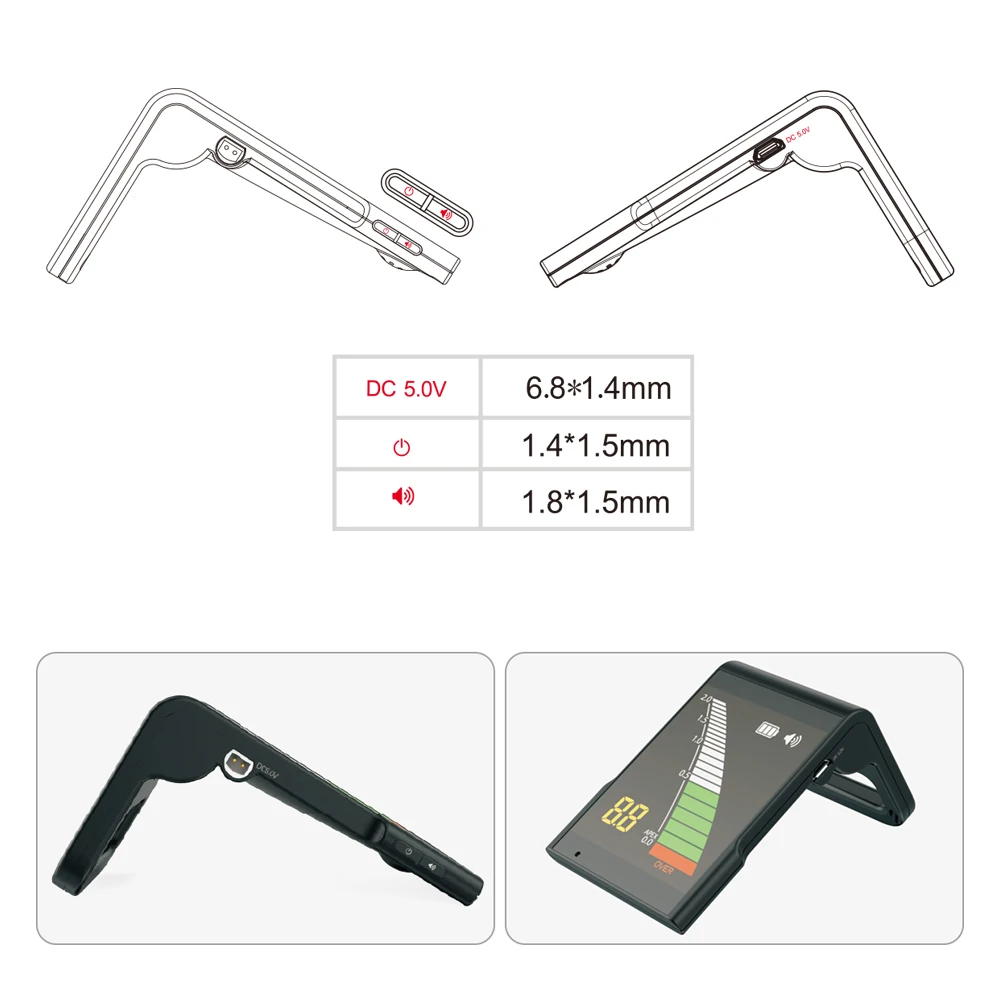 Olieco Dental Endo lokalizator wierzchołka kanału korzeniowego 3,2-calowy ekran LCD Adapter USB wyświetlacz segmentowy przyrząd do pomiaru