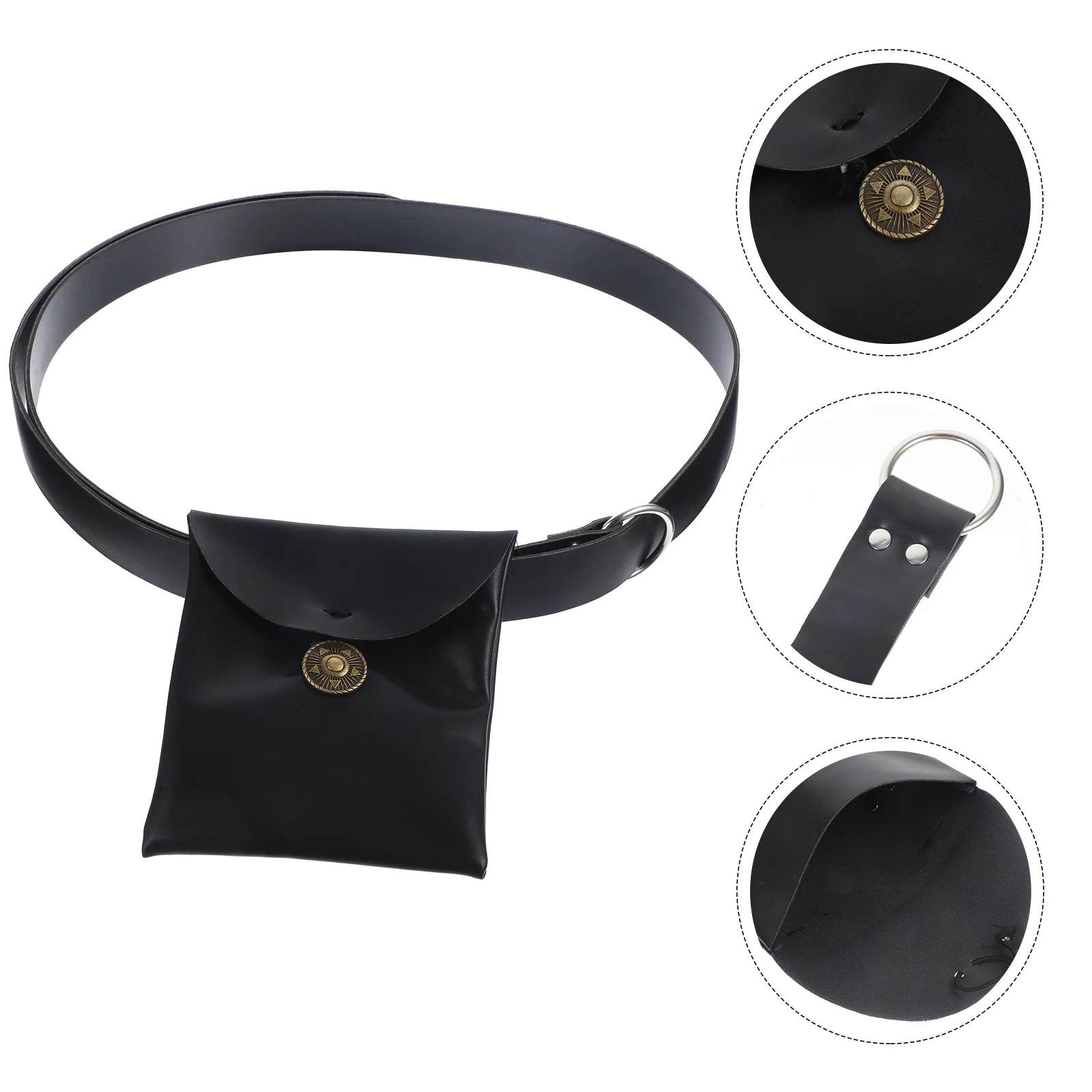 1 set marsupio medievale in PU finto marsupio vintage per cosplay rinascimentale, fornitura per feste di Halloween