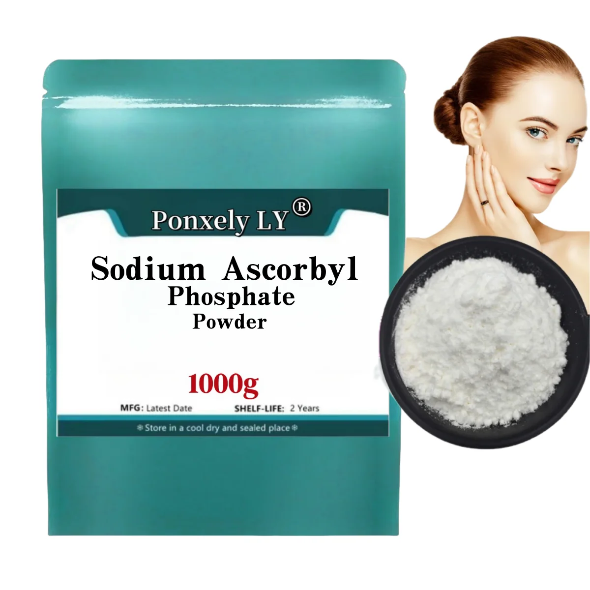 Hot Supply Cosmetic Material ,sodium Ascorbyl Phosphate Powder, Skin Whitening