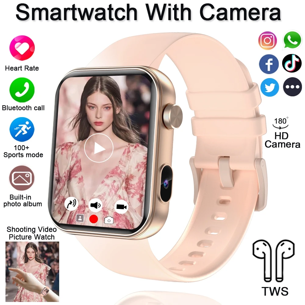 Smart Watch with Camera and Bluetooth Calling Features