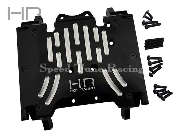 Hot Racing RRT133M01 Aluminum Multi Mount Skid Plate w/ 4-Link Tabs for Axial RR10 Bomber AX90048/AX90053