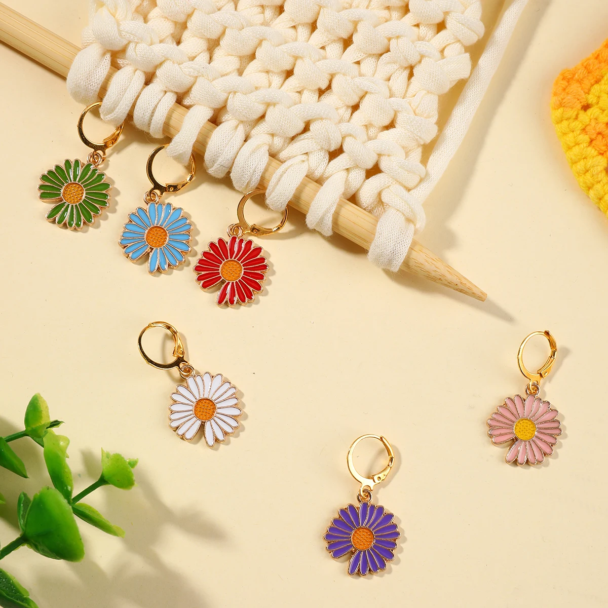 5/8/12個入り 手編み用ステッチマーカー 金属製かぎ針編 - Stitch Marker Ring のレビューと価格