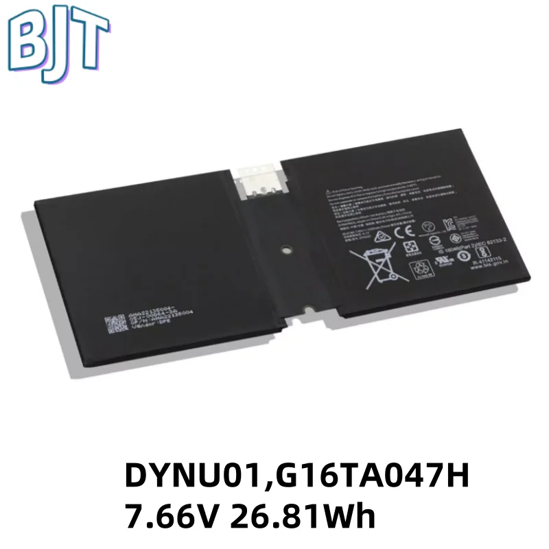 

7.66V 26.81Wh 3500mAh New G16TA047H DYNU01 Laptop Battery For Microsoft Surface Go 2 1901 1926 Series Notebook