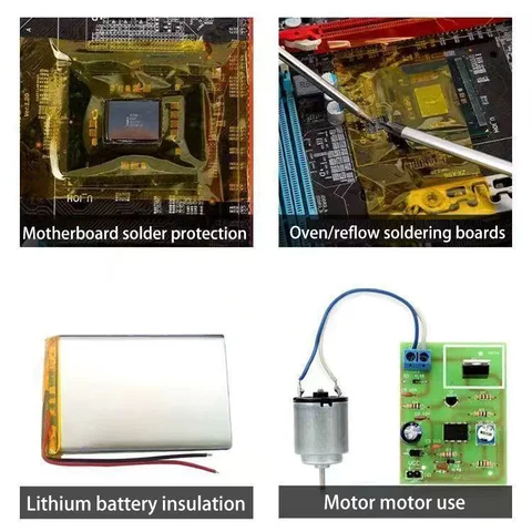 33M polyimidtejp guldfärgad fingertejp för FPC/PCB-reparation - högtemperaturbeständig, rivsäker 3mm-50mm bred Kapton-tejp 10 best sales Capton-tejp - №2