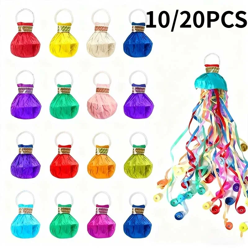 10/20 قطعة رمي اليد غاسل اللافتات بوبرز زينة الزفاف ورقة المفرقعات اليد رمي حفلة خطوبة لوازم