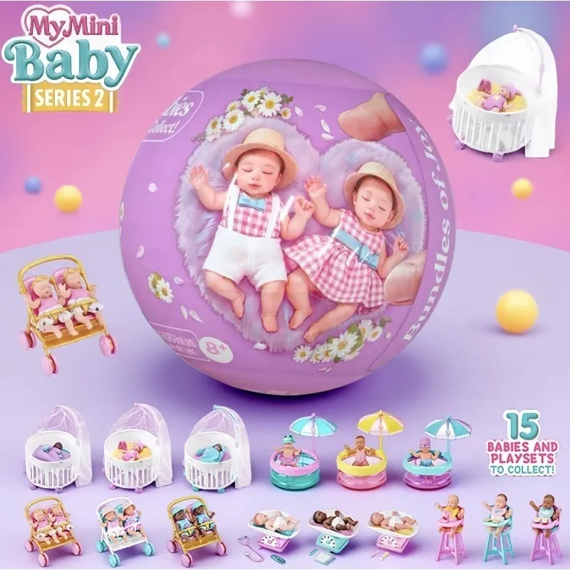Mini Surprise Baby Ball Blind Box 5 Times Pack Realistic Simulation Doll Children Pretend Play Toy Gift blind box toys surprise
