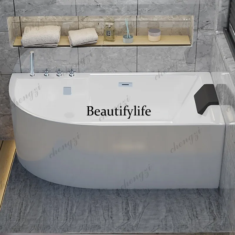 S178 Acrylic Home Hotel B & B Adult Double Skirt Thin Edge Deep Soaking Removable Bathtub Soaking Bucket