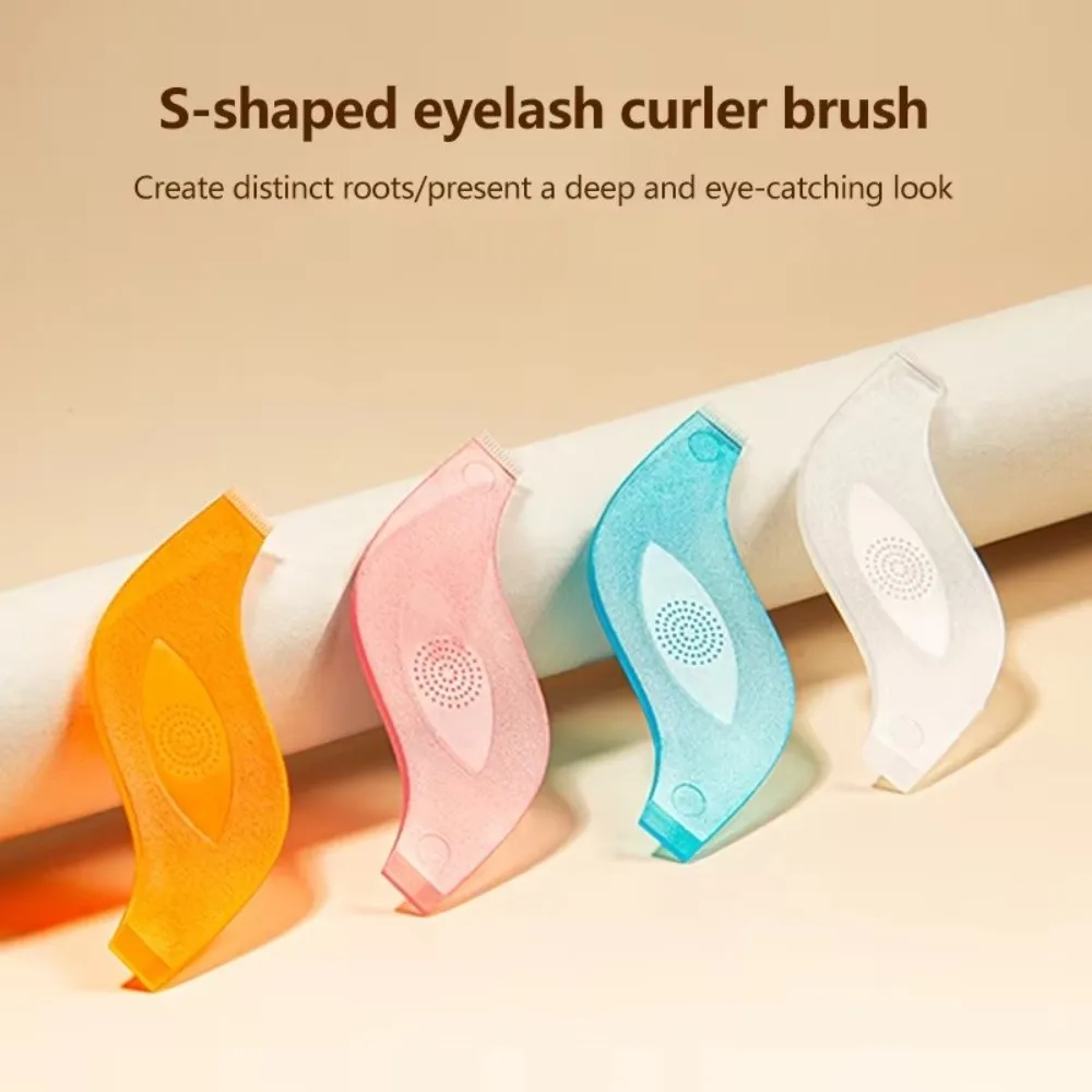 10 stks Herbruikbare Plastic Wimperborstels S Vorm Schone Kam Wimper Extension Tool Schoonheid Accessoires Wimper Perm