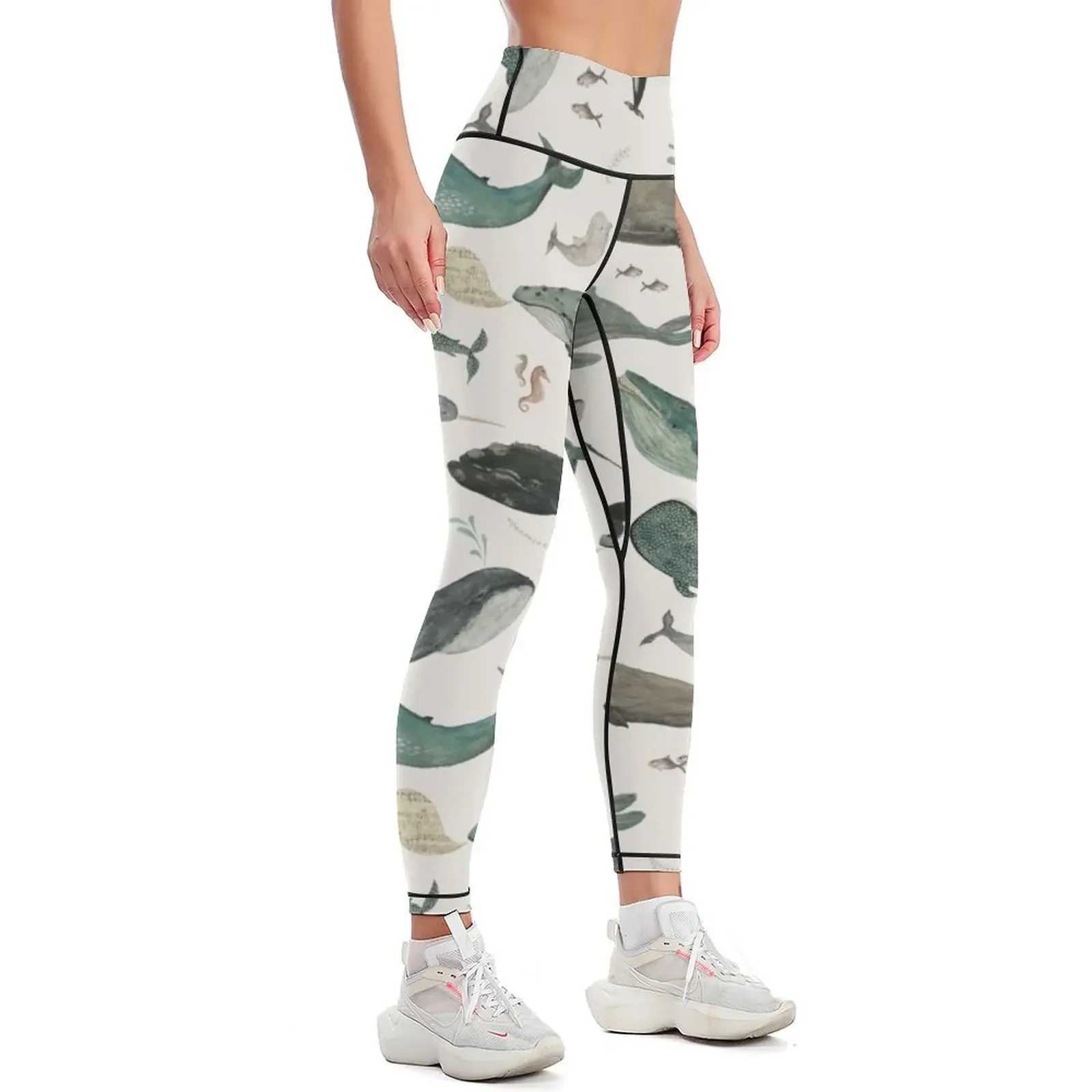 Whale Song Leggings Ropa deportiva para push up Leggings para mujer