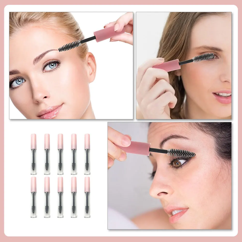 10 قطعة زجاجات الماسكارا المحمولة ذاتية الصنع أنابيب كريم الرموش حاويات مستحضرات التجميل الفارغة القابلة لإعادة الملء أكياس ماكياج خفيفة الوزن #1