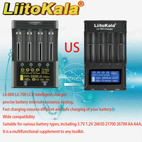LiitoKala  Battery Charger Lii-600 Lii-700 LCD For 3.7V 1.2V 26650 21700 26700 AA AAA Test Capacity