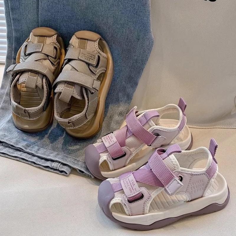 

Summer Girls' Sandals New Boy Beach Sandals Soft Bottom Anti slip Girl Shoes Fashion Child Shoe Versatile Girls' Shoes Boy Shoe
