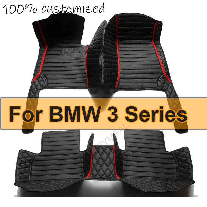 Custom Made Leather Car Floor Mats For BMW 3 Series E90 2006 2007 2008 2009 2010 2011 2012 Carpet Rugs Foot Pads Accessories