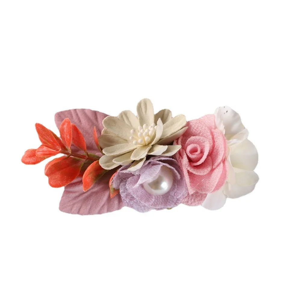 2022 new Baby Girl hair Clips Hairpin Cute Baby Newborn Head Flower Toddler hair Barrettes Headwear Kids hair Accessories