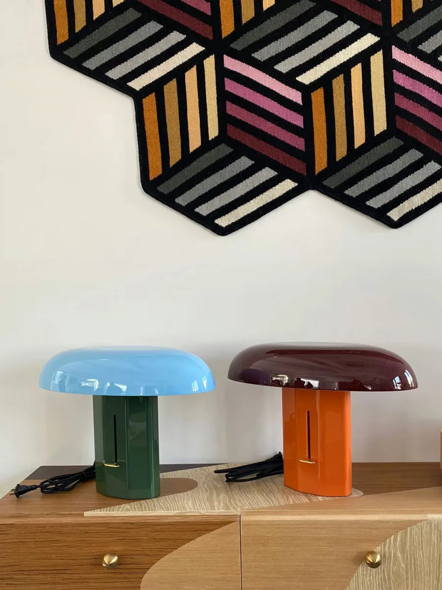 القرون الوسطى شخصية الجدول مصباح الفطر مصباح غرفة المعيشة مصباح أرضي غرفة نوم السرير ضوء غرفة الديكور LED أضواء الألومنيوم #4