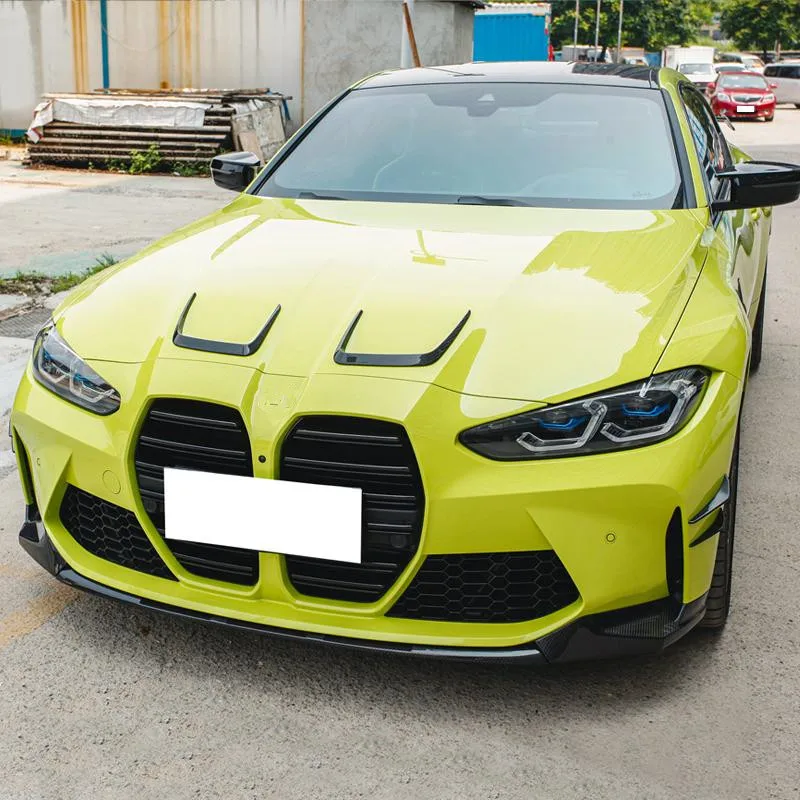 ألياف الكربون الجافة G82 غطاء المحرك مغرفة فتحات الهواء غطاء لسيارات BMW G80 M3 G22 G82 M4 G83 M4 2021 2022 #1